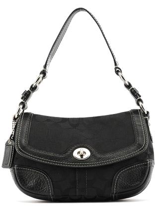 Coach 10983 Black Soho Turnlock Shoulder Bag