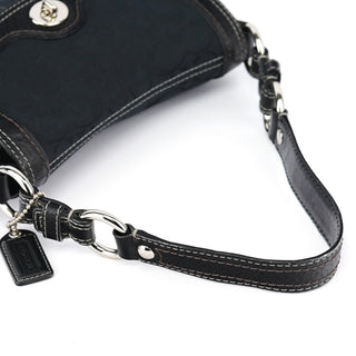 Coach 10983 Black Turnlock Shoulder Bag