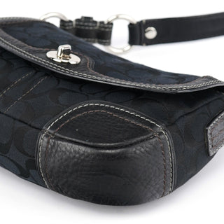 Coach 10983 Black Turnlock Shoulder Bag