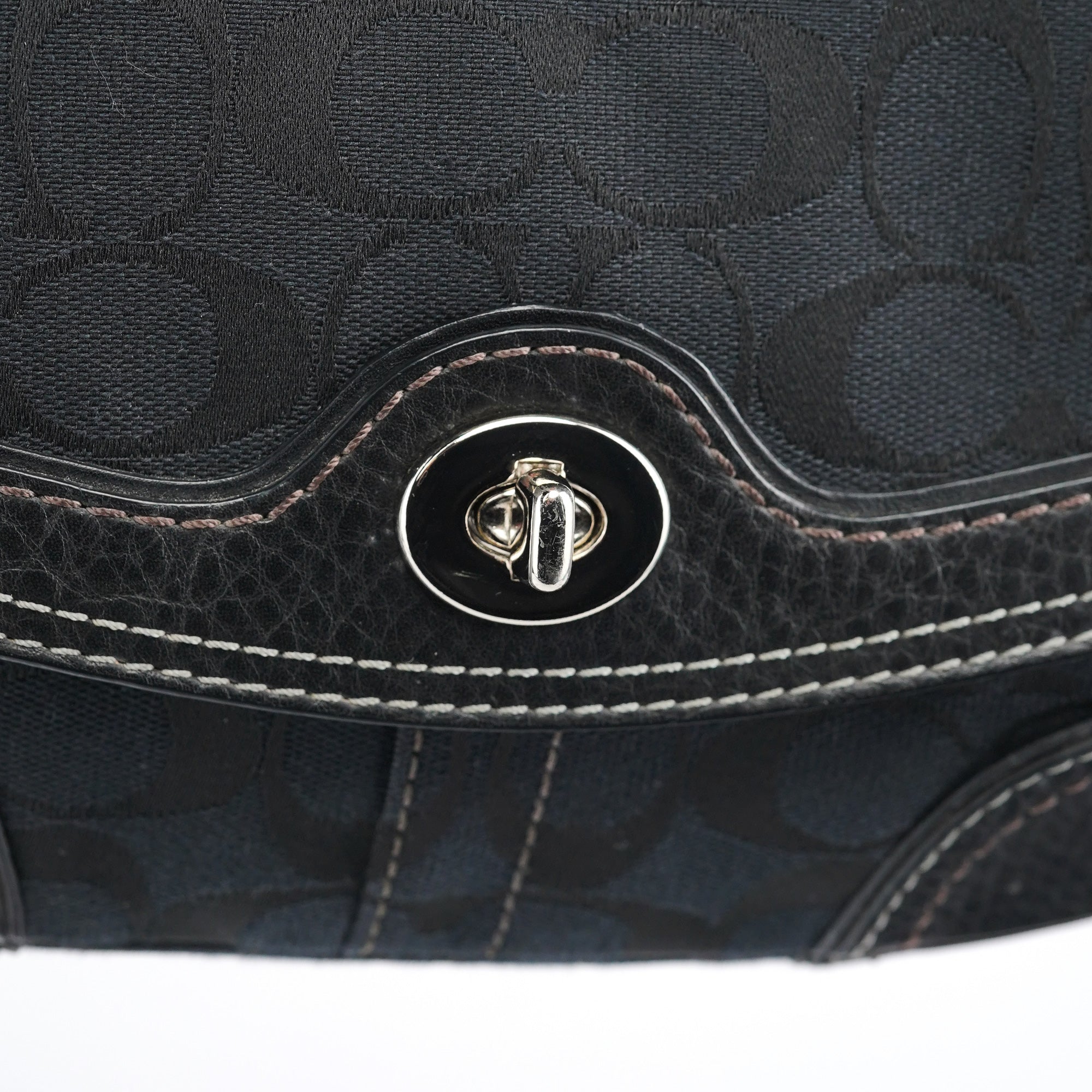 Coach 10983 Black Turnlock Shoulder Bag