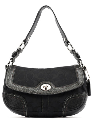 Coach 10983 Black Turnlock Shoulder Bag