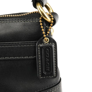 Coach 11042 Black Leather Turnlock Shoulder Bag