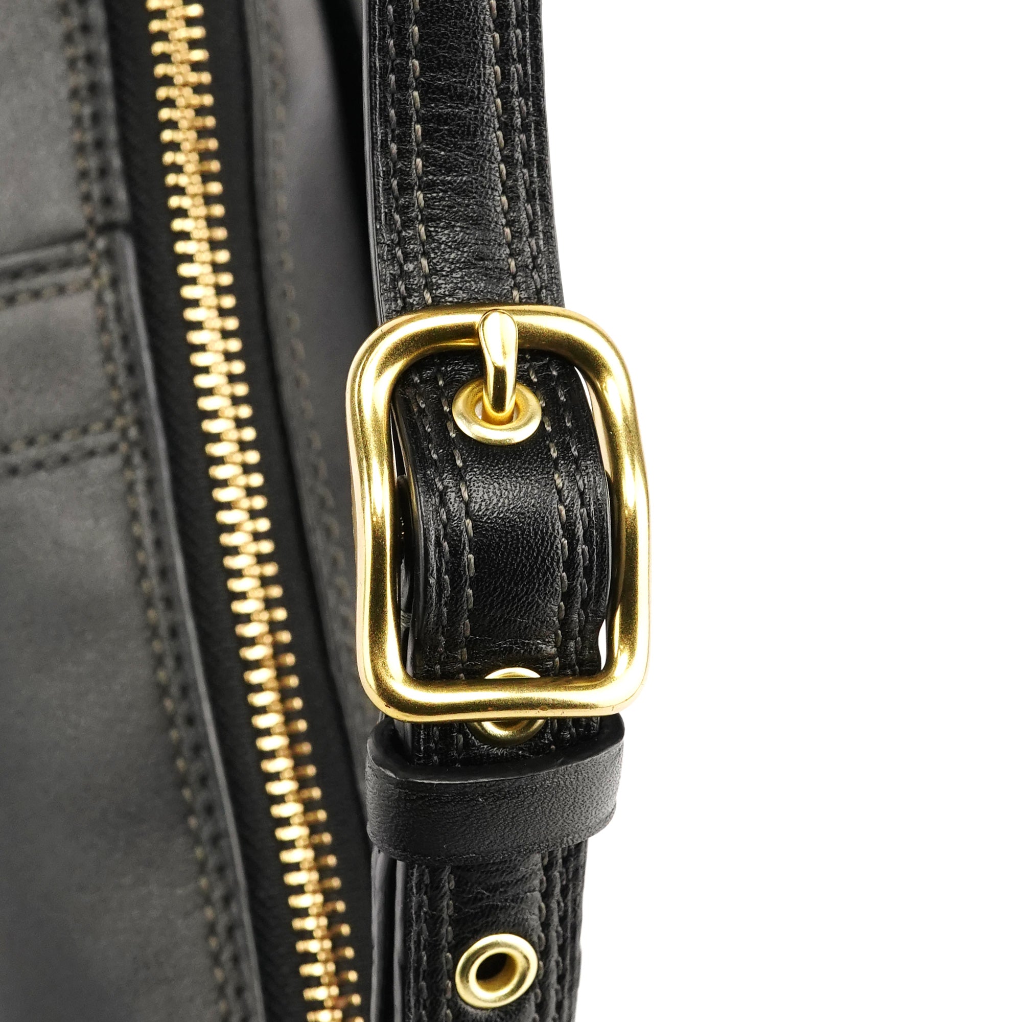 Coach 11042 Black Leather Turnlock Shoulder Bag