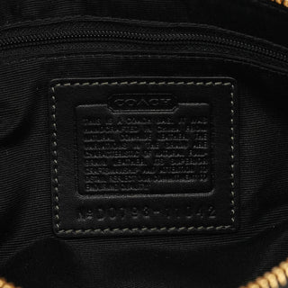 Coach 11042 Black Leather Turnlock Shoulder Bag