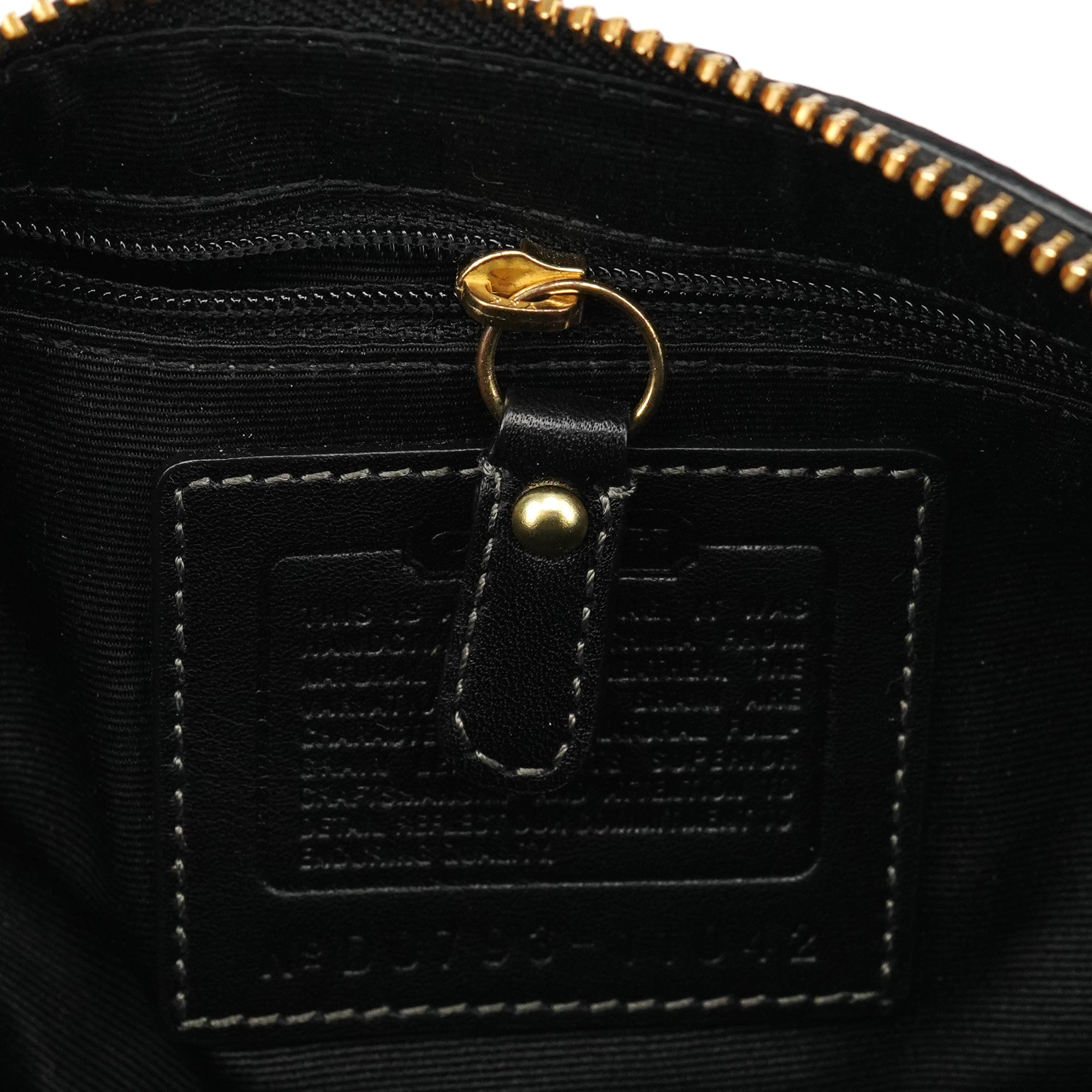 Coach 11042 Black Leather Turnlock Shoulder Bag