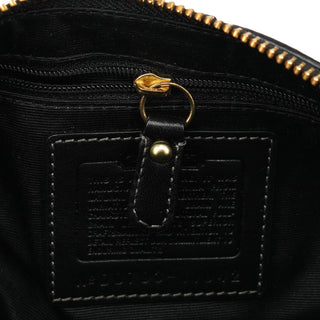 Coach 11042 Black Leather Turnlock Shoulder Bag