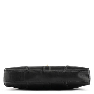 Coach 11042 Black Leather Turnlock Shoulder Bag