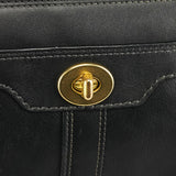 Coach 11042 Black Leather Turnlock Shoulder Bag