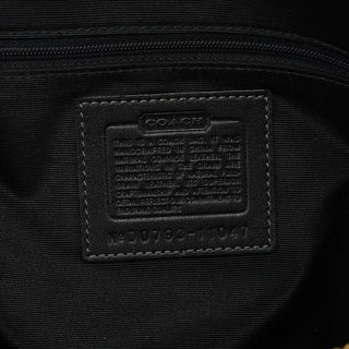 Coach 11047 Black Leather Turnlock Tote Bag