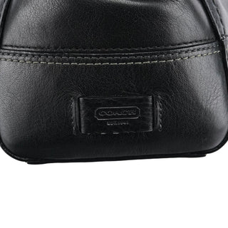 Coach 11047 Black Leather Turnlock Tote Bag