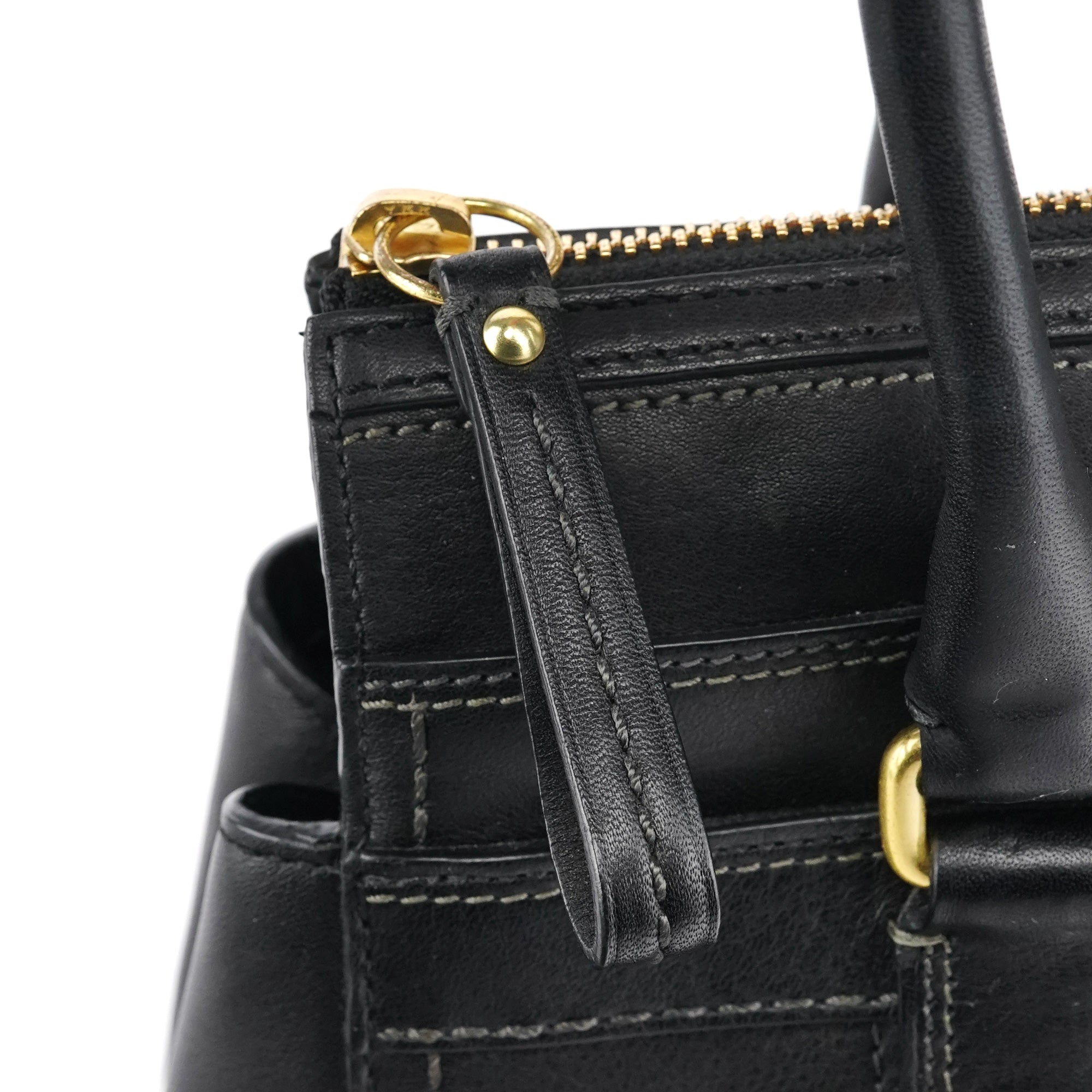 Coach 11047 Sac cabas Turnlock en cuir noir