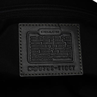 Coach 11047 Black Leather Turnlock Tote Bag