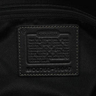 Coach 11047 Black Leather Turnlock Tote Bag