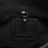 Coach 11047 Black Leather Turnlock Tote Bag