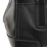 Coach 11047 Black Leather Turnlock Tote Bag