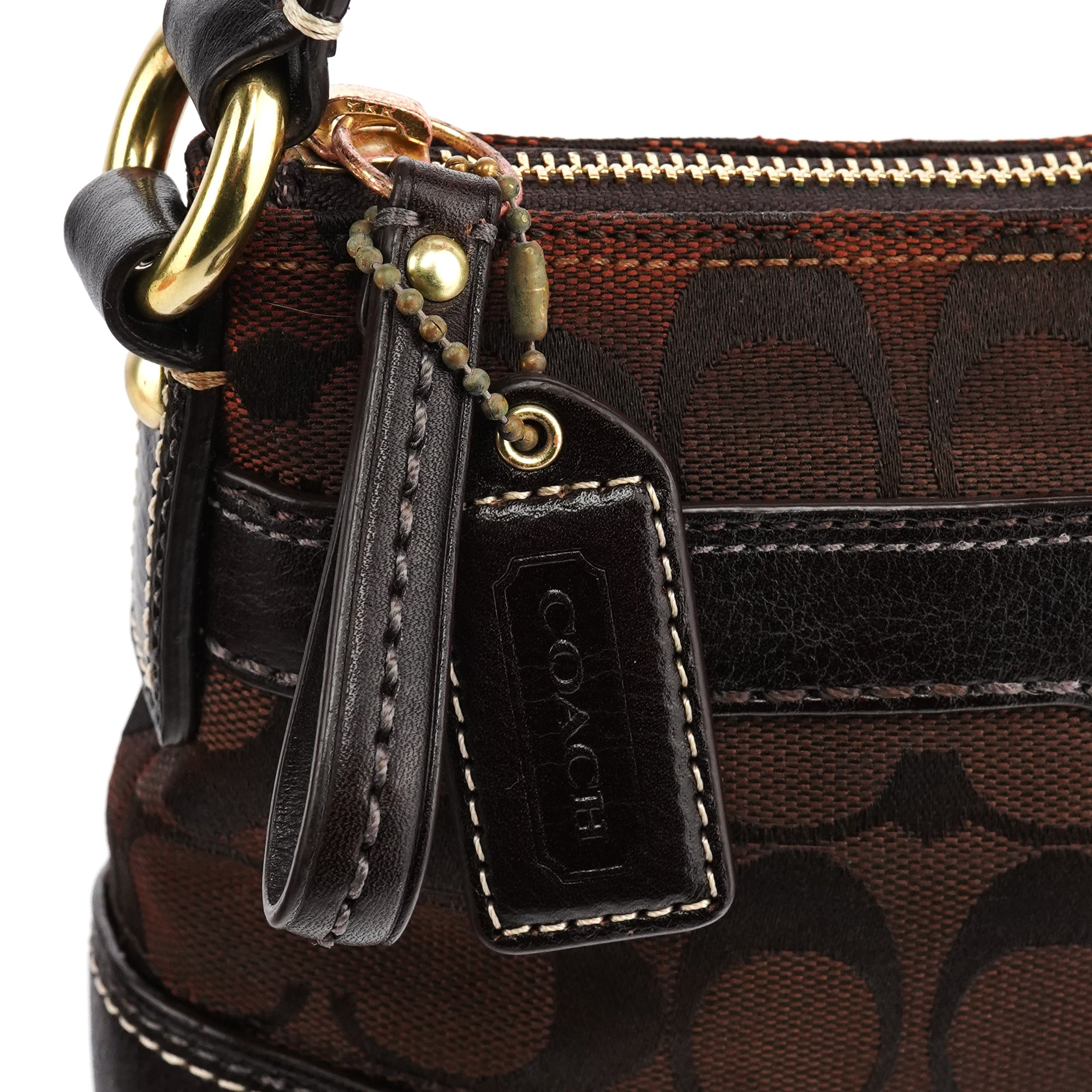 Coach 11057 Brown Signature Turnlock Shoulder Bag – Rediscover Vintage