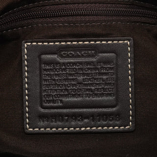 Coach 11058 Beige Brown Signature Hamptons Shoulder Bag