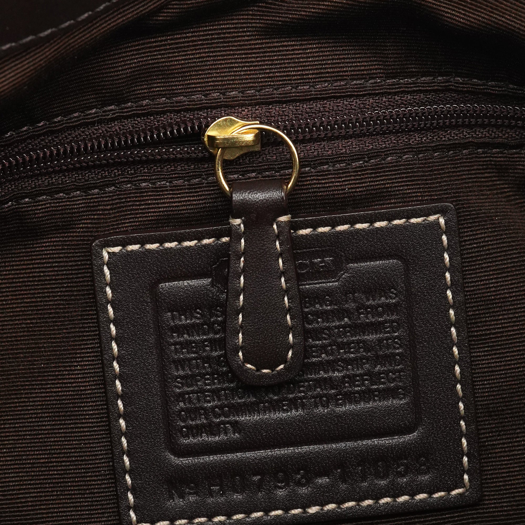 Coach 11058 Sac porté épaule Hamptons en toile Signature beige et marron