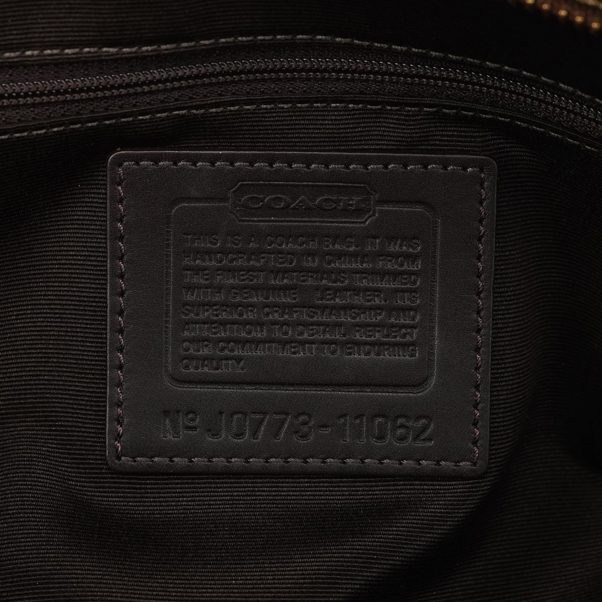 Coach 11062 Sac cabas à fermoir tournant beige et doré