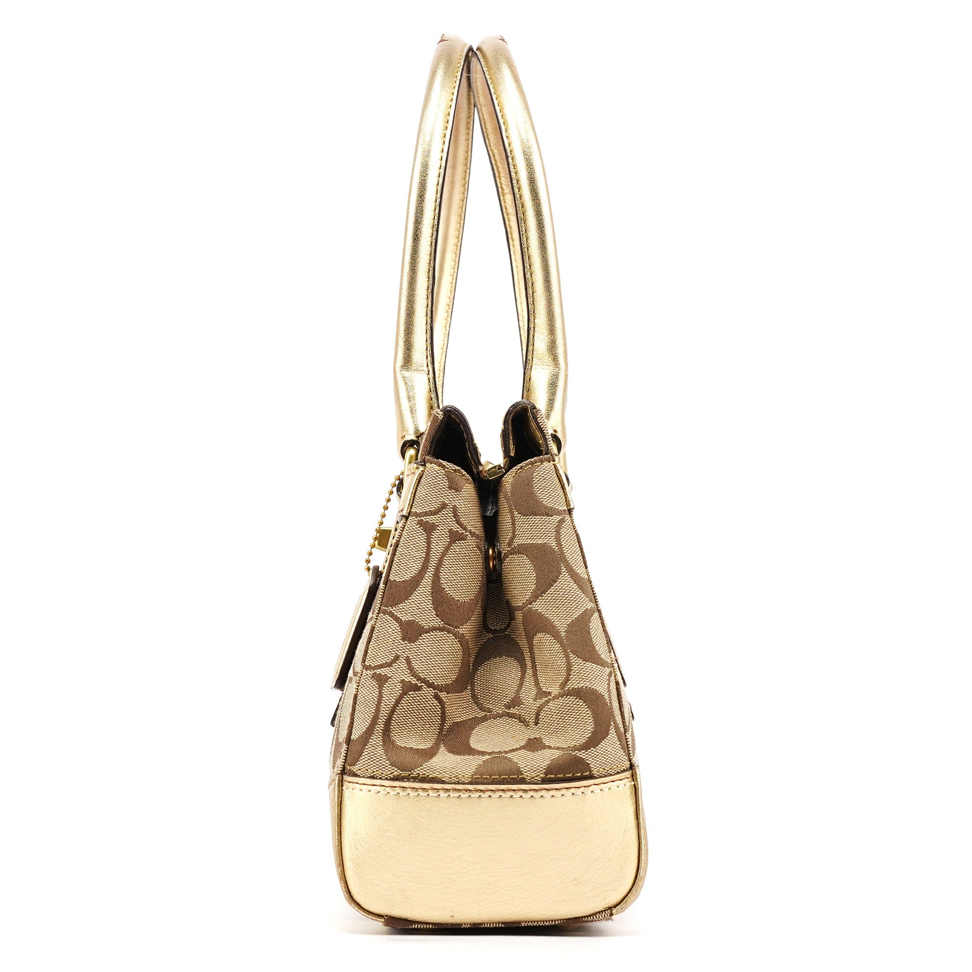 Coach Beige Gold Turnlock Tote Bag – Rediscover Vintage