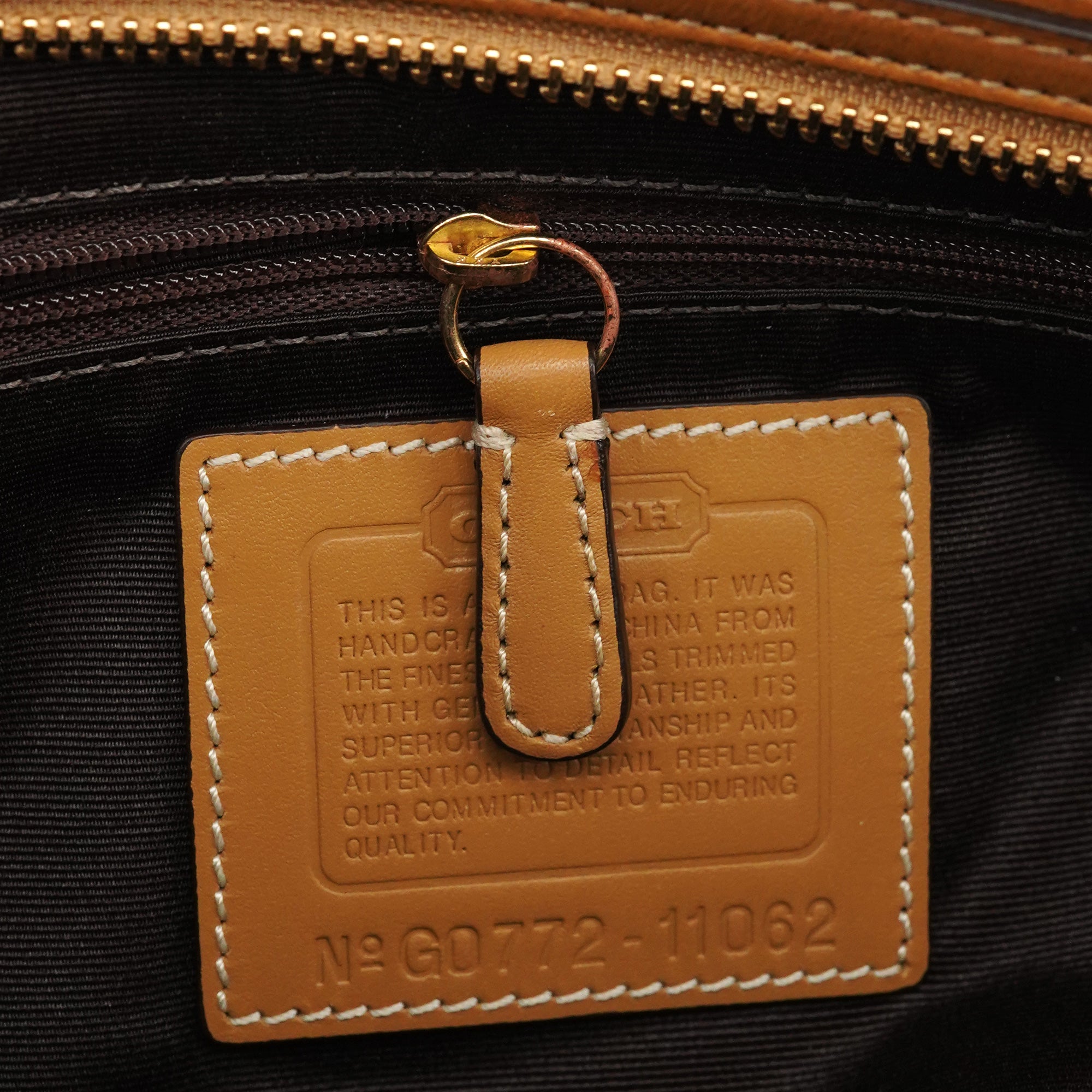 Coach 11062 Sac cabas à fermoir tournant en toile Signature beige
