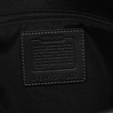 Coach 11062 Black Signature Canvas Turnlock Tote Bag
