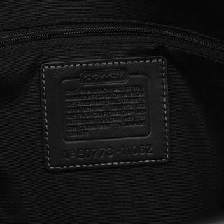 Coach 11062 Black Signature Canvas Turnlock Tote Bag