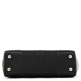 Coach 11062 Black Signature Canvas Turnlock Tote Bag
