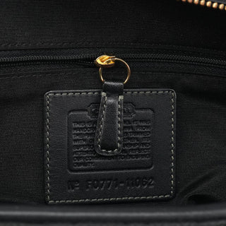 Coach 11062 Black Signature Turnlock Tote Bag