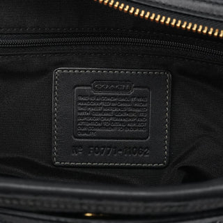 Coach 11062 Black Signature Turnlock Tote Bag