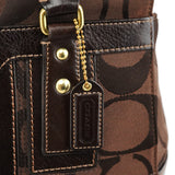 Coach 11071 Borsa tote Turnlock in tela Signature marrone