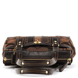Coach 11071 Borsa tote Turnlock in tela Signature marrone