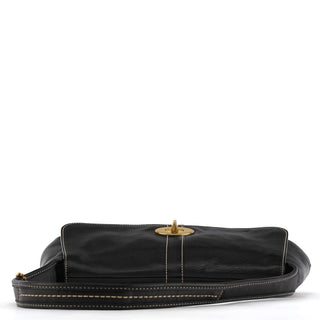 Coach 11254 Black Leather Turnlock Shoulder Bag