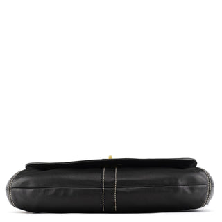 Coach 11254 Black Leather Turnlock Shoulder Bag