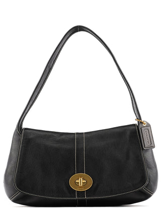 Coach 11254 Black Leather Turnlock Shoulder Bag – Rediscover Vintage