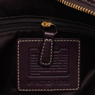 Coach 11290 Beige Purple Signature Shoulder Bag