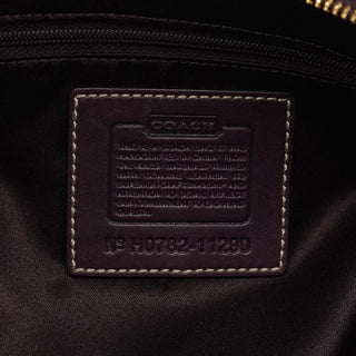 Coach 11290 Beige Purple Signature Shoulder Bag