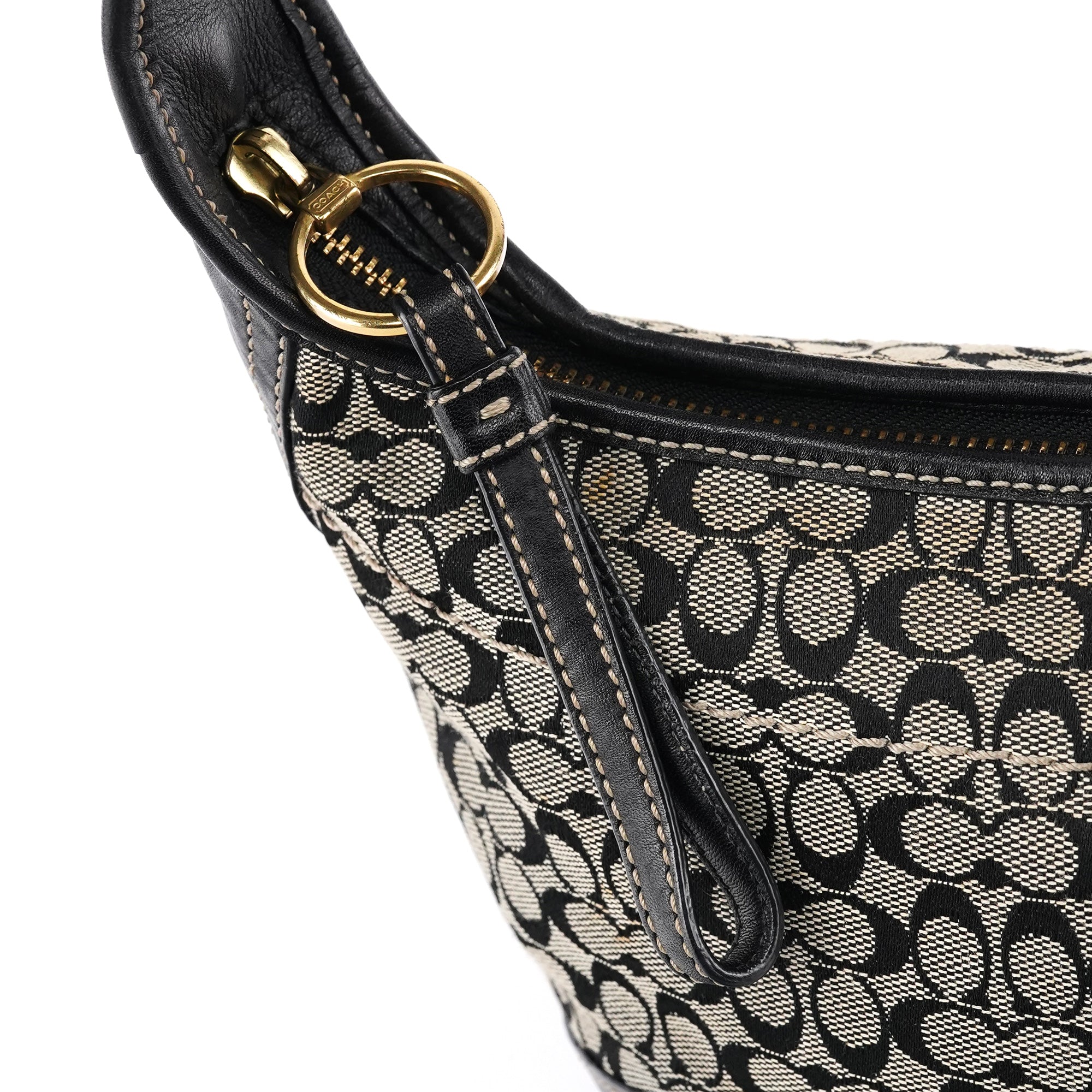 Coach 11297 Ergo Hobo Bag aus Signature Canvas in Grau und Schwarz