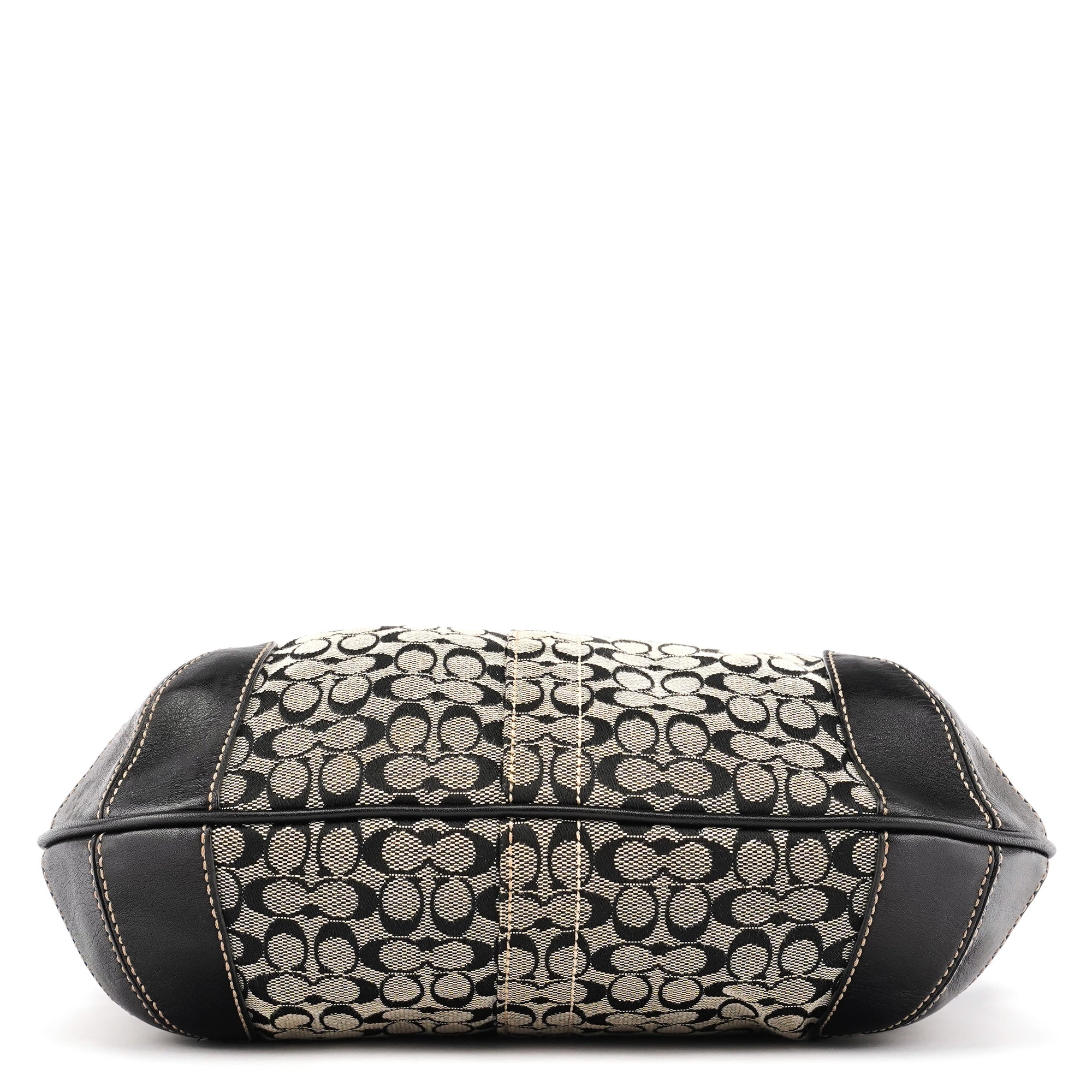 Coach 11297 Ergo Hobo Bag aus Signature Canvas in Grau und Schwarz
