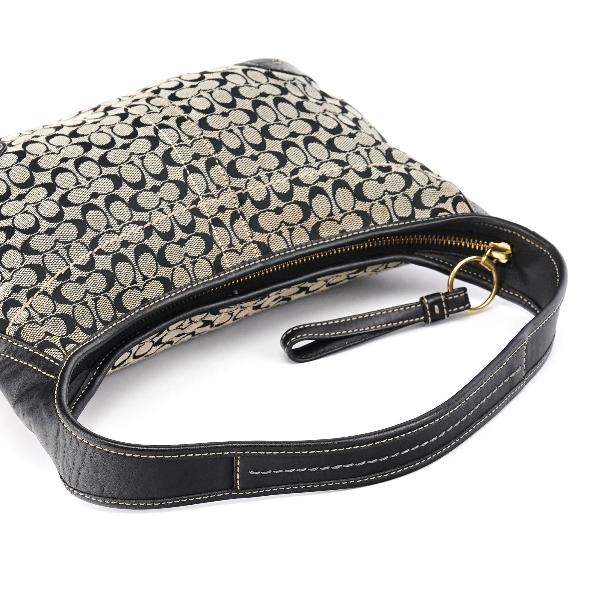 Coach 11297 Ergo Hobo Bag aus Signature Canvas in Grau und Schwarz