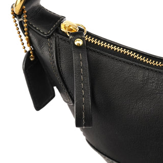 Coach 11372 Black Leather Ergo Hobo Shoulder Bag