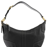 Coach 11372 Black Leather Ergo Hobo Shoulder Bag