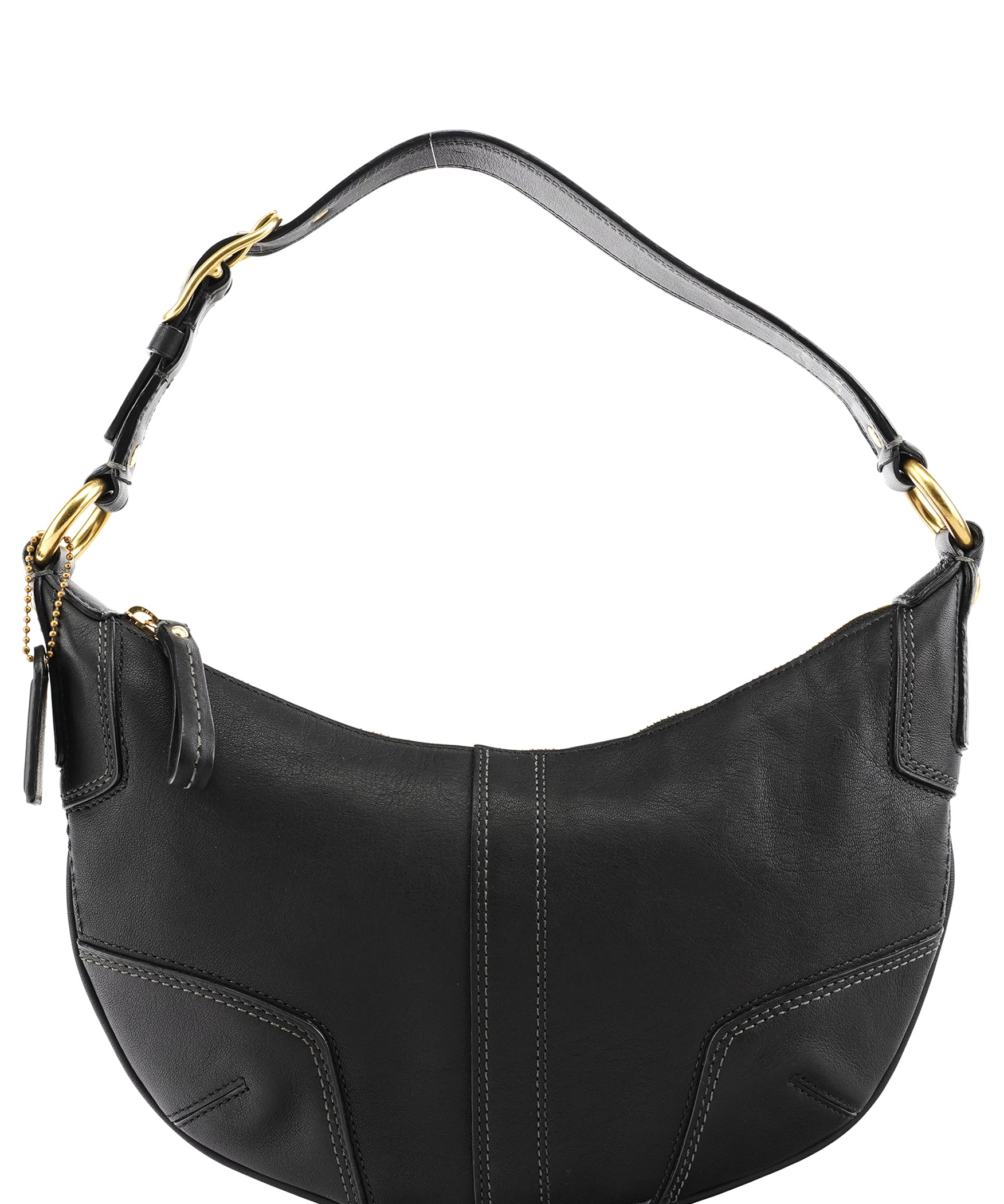 Coach 11372 Black Leather Ergo Hobo Shoulder Bag