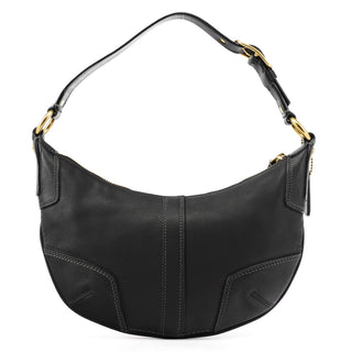 Coach 11372 Black Leather Ergo Hobo Shoulder Bag