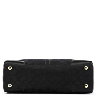 Coach 11433 Black Signature Hamptons Tote Bag