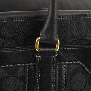 Coach 11433 Black Signature Hamptons Tote Bag