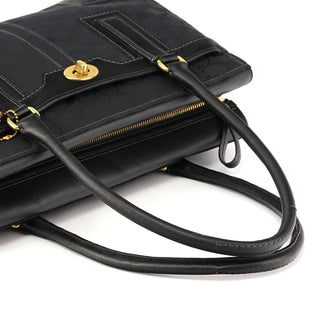 Coach 11433 Black Signature Hamptons Tote Bag