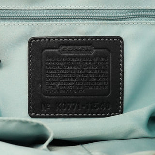 Coach 11540 Black Leather Turnlock Tote Bag