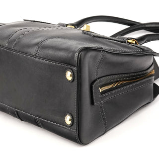 Coach 11540 Black Leather Turnlock Tote Bag