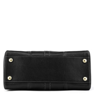 Coach 11540 Black Leather Turnlock Tote Bag